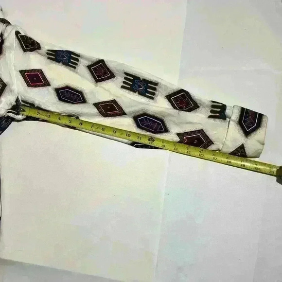 Vintage Wrangler Western Wear Aztec Colorful Button Up Shirt Womens Size Large - Picture 6 of 10